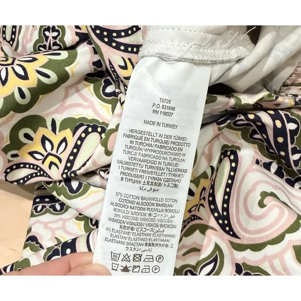Boden Shorts Women’s Size 6 Groovy Pattern Paisley Shorts 6” Dressy Pull On - Picture 9 of 13